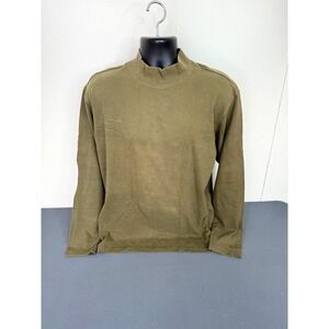 Columbia Shirt Mens Large Olive Green Mock Neck Long Sleeve Sportswear Basic